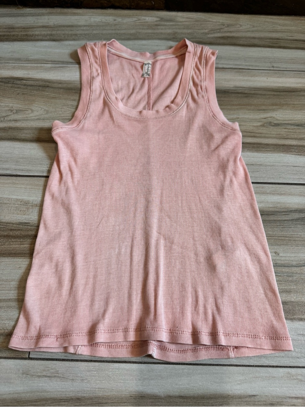 FP Movement by Free People Light Pink Ribbed Tank Top
